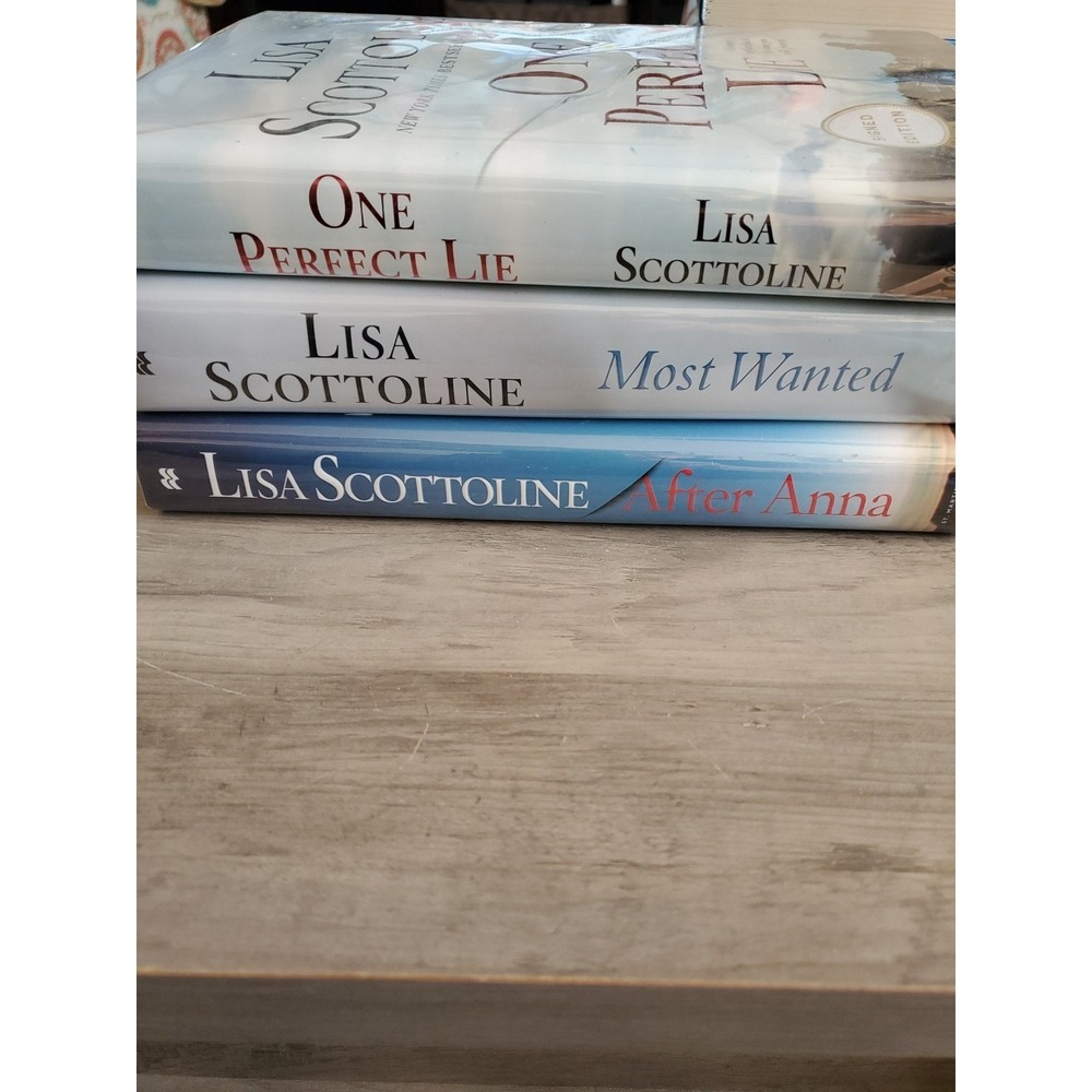 lisa scottoline books lot Of 3 Hardcover Titles In Description
